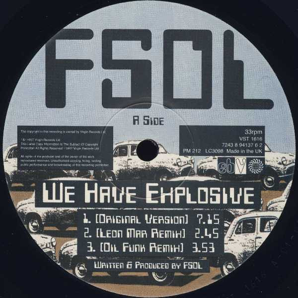 The Future Sound Of London - We Have Explosive | Virgin (VST 1616) - 3 The Future Sound Of London - We Have Explosive | Virgin (VST 1616) - 3