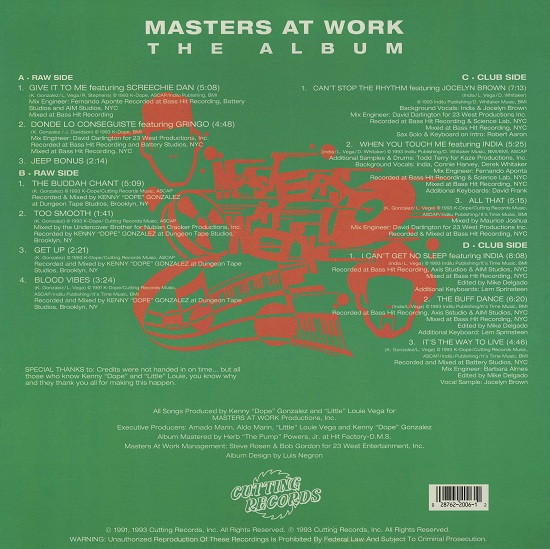 Masters At Work - The Album | Cutting Records (CR-2006) - 2 Masters At Work - The Album | Cutting Records (CR-2006) - 2