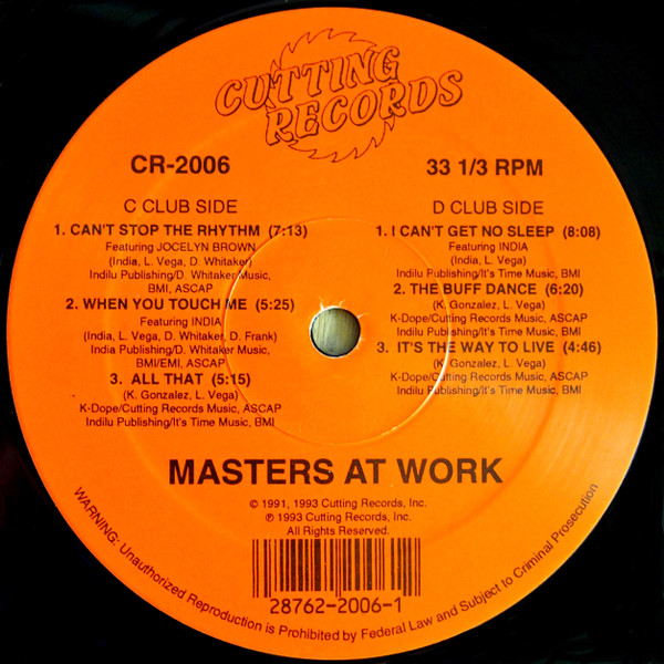 Masters At Work - The Album | Cutting Records (CR-2006) - 5 Masters At Work - The Album | Cutting Records (CR-2006) - 5