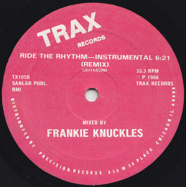 Marshall Jefferson - Ride The Rhythm (Remix) | Trax Records (TX105) - 2