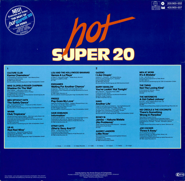 Various - Hot Super 20 | Ariola (205 900) - 2 Various - Hot Super 20 | Ariola (205 900) - 2