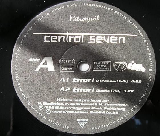 Central Seven - Error! | EAMS (EAMS 2363-1) - 2 Central Seven - Error! | EAMS (EAMS 2363-1) - 2