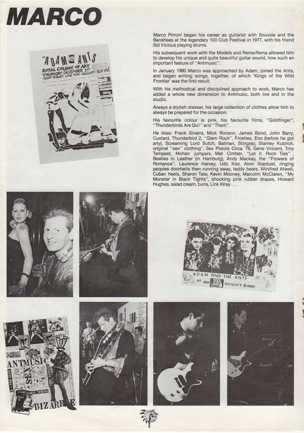 Adam And The Ants - Kings Of The Wild Frontier | CBS (84549) - 12 Adam And The Ants - Kings Of The Wild Frontier | CBS (84549) - 12