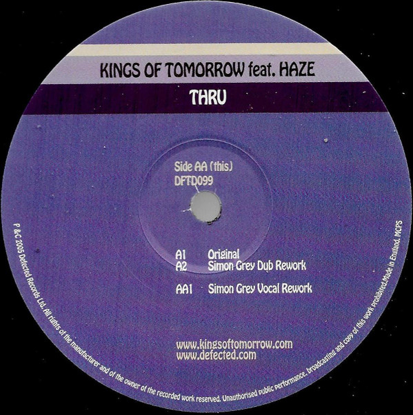 Kings Of Tomorrow - Thru (Part One) | Defected (DFTD099) - 3 Kings Of Tomorrow - Thru (Part One) | Defected (DFTD099) - 3