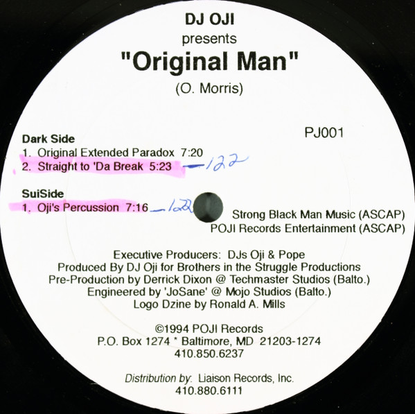 DJ Oji - Original Man | Poji Records (PJ001) - main