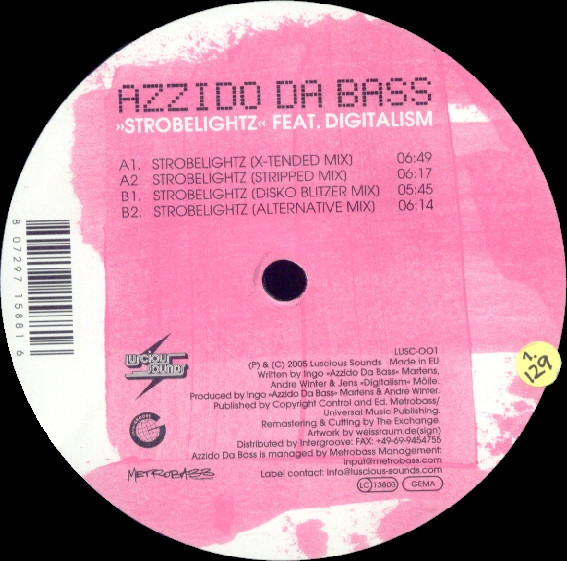 Azzido Da Bass - Strobelightz | Luscious Sounds (LUSC-001)
