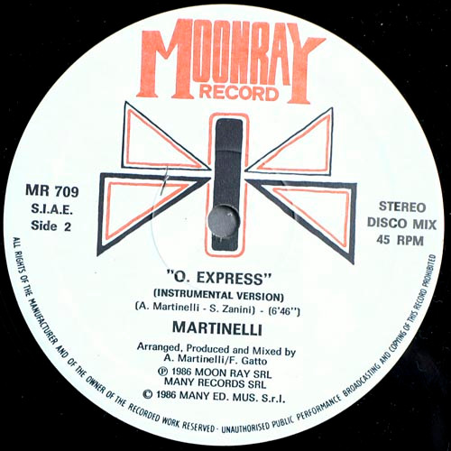Martinelli - O. Express | Moonray Record (MR 709) - 3