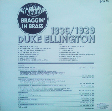 Braggin' In Brass 1936/1939