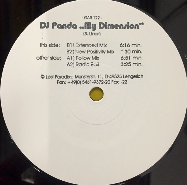 DJ Panda - My Dimension | Lost Paradise (GAR 122) - main