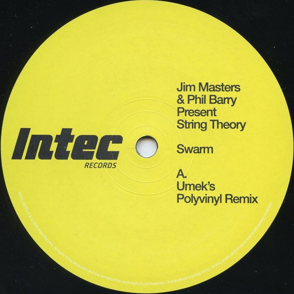 Jim Masters & Phil Barry Present String Theory - Swarm | Intec Records (INTEC32LTD) - 3