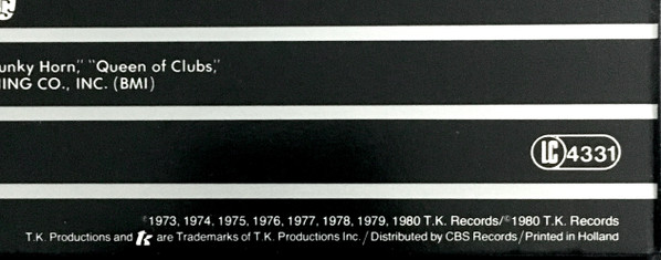 KC & The Sunshine Band - Greatest Hits | T.K. Records (TKR 83385) - 6