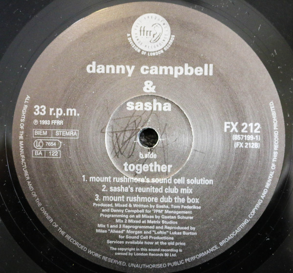 Danny Campbell & Sasha - Together | FFRR (FX 212) - 3 Danny Campbell & Sasha - Together | FFRR (FX 212) - 3