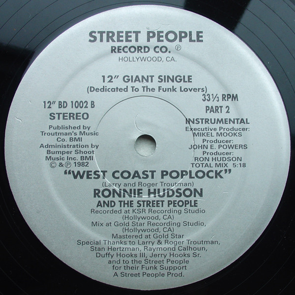 Ronnie Hudson & The Street People - West Coast Poplock | Street People Record Co. (BD 1002) - 2 Ronnie Hudson & The Street People - West Coast Poplock | Street People Record Co. (BD 1002) - 2