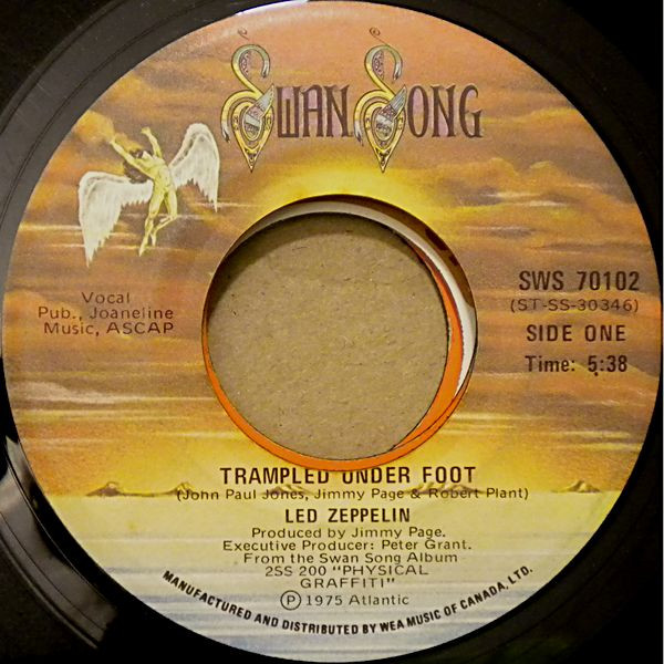 Led Zeppelin - Trampled Under Foot | Swan Song (SWS 70102) - main