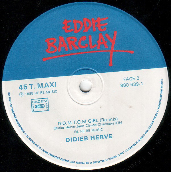 Didier Hervé - D.O.M. T.O.M. Girl | Eddie Barclay (880 639-1) - 4