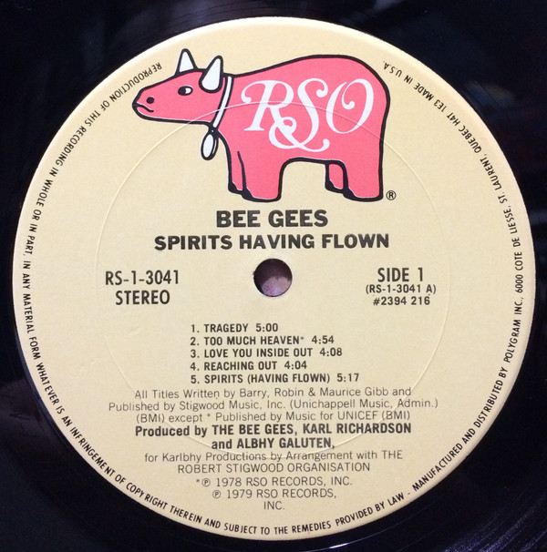 Bee Gees - Spirits Having Flown [Vinyl] | RSO (RS-1-3041) - 4