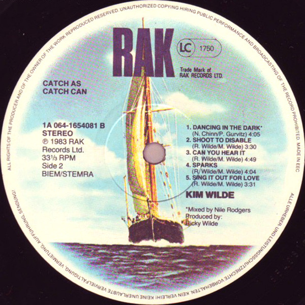 Kim Wilde - Catch As Catch Can | RAK (1A 064 1654081) - 4 Kim Wilde - Catch As Catch Can | RAK (1A 064 1654081) - 4