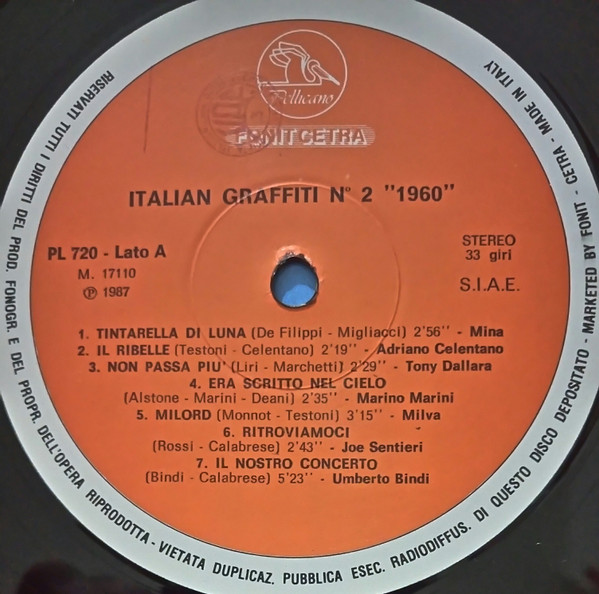 Various - Italian Graffiti 2 - 1960 | Fonit Cetra (PL 720) - 3 Various - Italian Graffiti 2 - 1960 | Fonit Cetra (PL 720) - 3