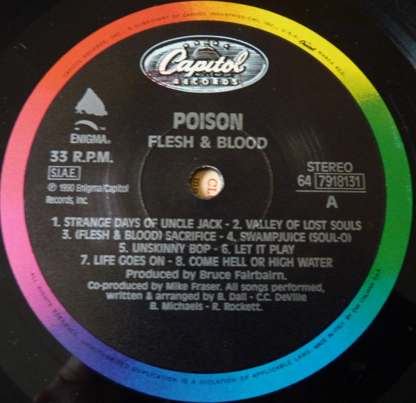 Poison - Flesh & Blood | Capitol Records (64 7918131) - 3