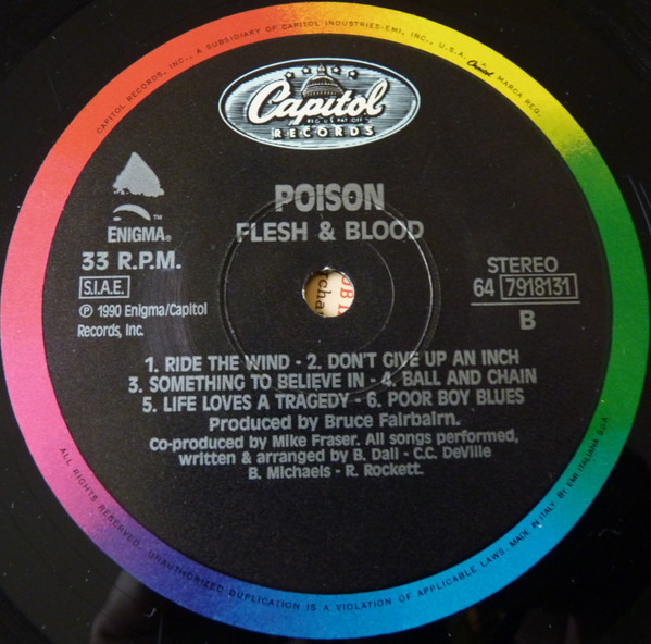 Poison - Flesh & Blood | Capitol Records (64 7918131) - 4