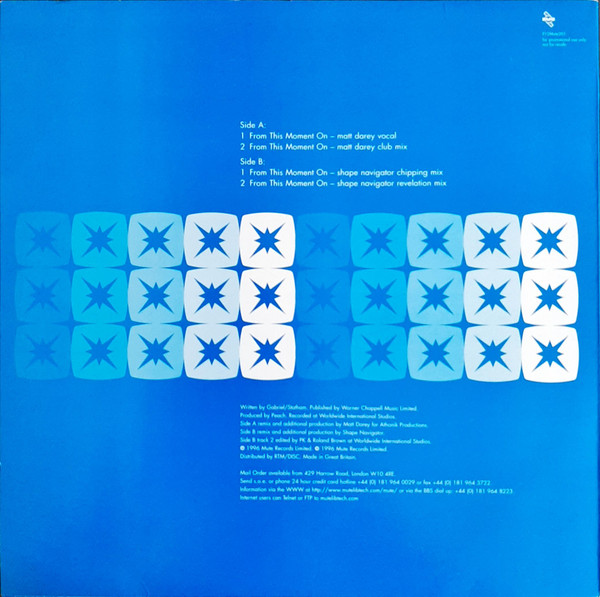Peach - From This Moment On | Mute (P12 MUTE 201) - 2 Peach - From This Moment On | Mute (P12 MUTE 201) - 2