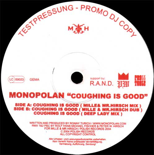 Monopolan - Coughing Is Good | Polish Records (polish009)