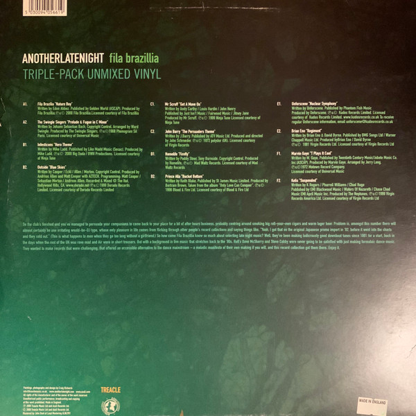 Fila Brazillia - AnotherLateNight | Azuli Records (ALNLP01) - 2 Fila Brazillia - AnotherLateNight | Azuli Records (ALNLP01) - 2