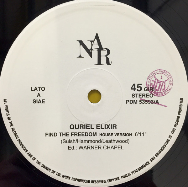 Ouriel Elixir - Find The Freedom | NAR (PDM 53593) - 2