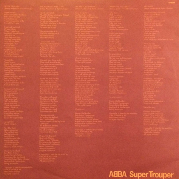 ABBA - Super Trouper | Vogue (574019) - 5