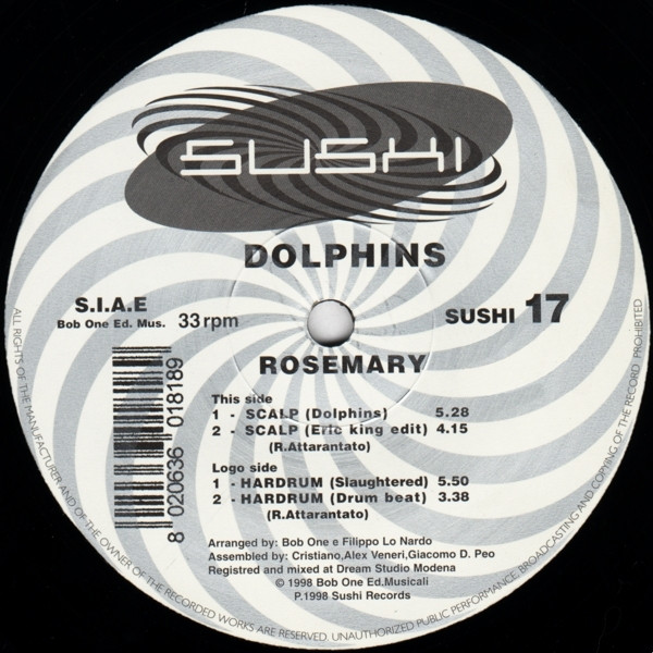 Dolphins - Rosemary | Sushi Records (SUSHI 17) - 3 Dolphins - Rosemary | Sushi Records (SUSHI 17) - 3