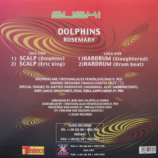 Dolphins - Rosemary | Sushi Records (SUSHI 17) - 2 Dolphins - Rosemary | Sushi Records (SUSHI 17) - 2