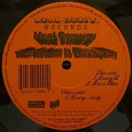 Neal Conway - The Return To Disco EP | Aqua Booty Records (AQB-1000) - main