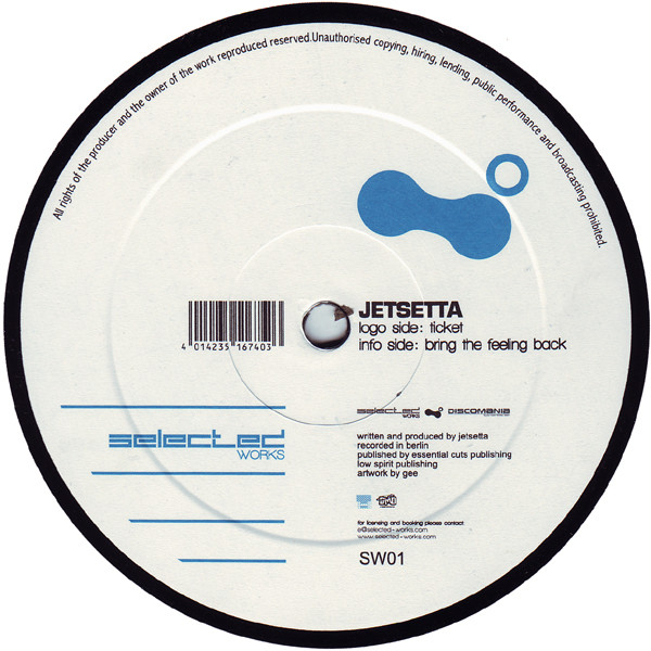 Jetsetta - Ticket / Bring The Feeling Back | Selected Works (SW01) - main