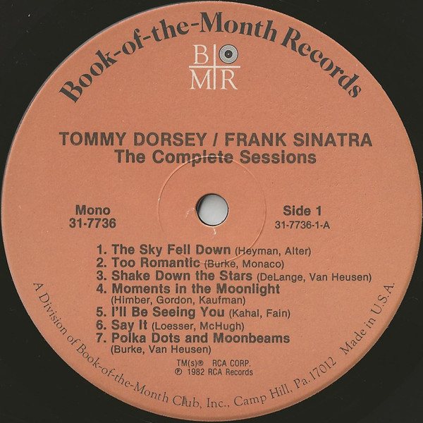 Tommy Dorsey / Frank Sinatra The Complete Sessions