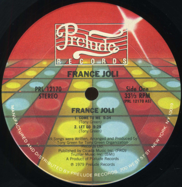 France Joli - France Joli | Prelude Records (PRL 12170) - 3