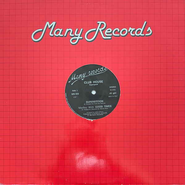 Club House - Superstition Medley With Good Times | Many Records (MN 503) - 3