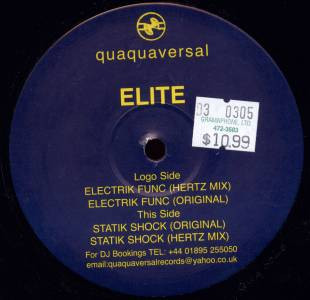 Elite - Electrik Func / Statik Shock | Quaquaversal (QVA 004) - main
