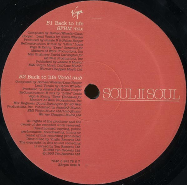 Soul II Soul - Wish | Virgin (7243 8 92176 6 7) - 4 Soul II Soul - Wish | Virgin (7243 8 92176 6 7) - 4