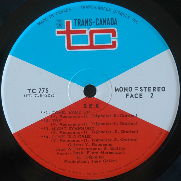 Sex - Sex | Trans-Canada (TC 775) - 4 Sex - Sex | Trans-Canada (TC 775) - 4