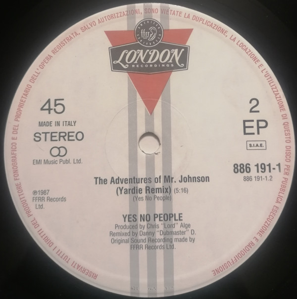 Yes/No People - The Adventures Of Mr Johnson | London Records (886 191-1) - 4