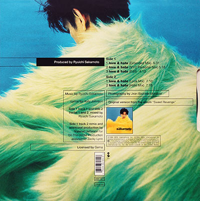 Ryuichi Sakamoto Featuring Holly Johnson - Love & Hate | Elektra (EKR 191 T) - 2