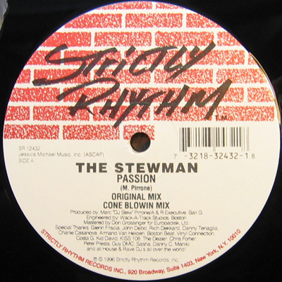 The Stewman - Passion | Strictly Rhythm (SR 12432)
