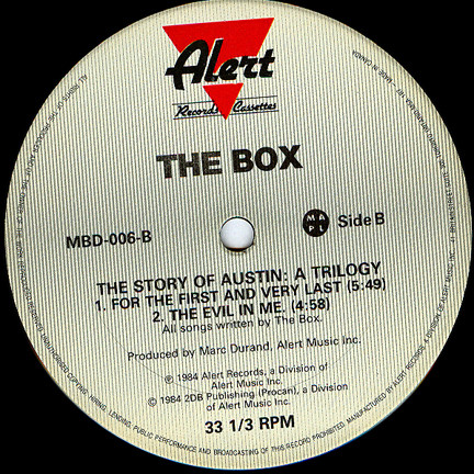 The Box - L'Affaire Dumoutier (Say To Me...) (The Story Of Austin: A Trilogy) | Alert Records (MBD-006) - 4 The Box - L'Affaire Dumoutier (Say To Me...) (The Story Of Austin: A Trilogy) | Alert Records (MBD-006) - 4