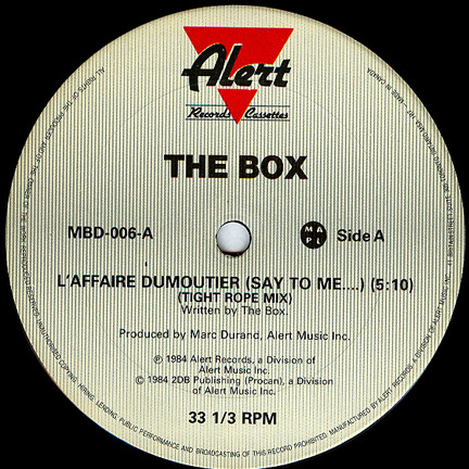 The Box - L'Affaire Dumoutier (Say To Me...) (The Story Of Austin: A Trilogy) | Alert Records (MBD-006) - 3 The Box - L'Affaire Dumoutier (Say To Me...) (The Story Of Austin: A Trilogy) | Alert Records (MBD-006) - 3