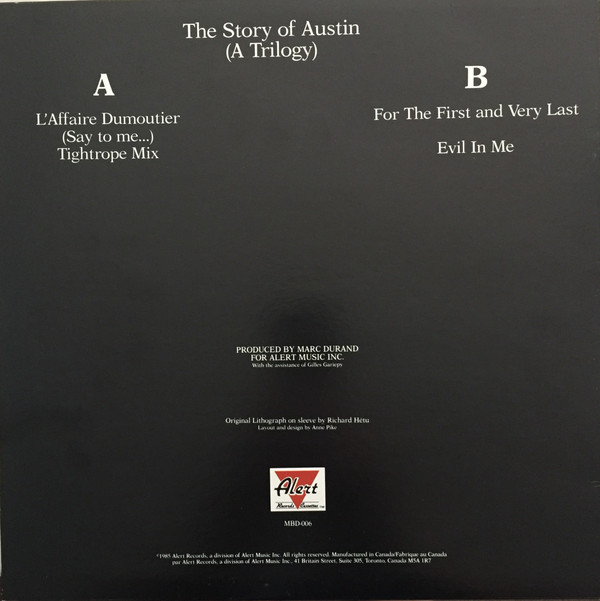 The Box - L'Affaire Dumoutier (Say To Me...) (The Story Of Austin: A Trilogy) | Alert Records (MBD-006) - 2 The Box - L'Affaire Dumoutier (Say To Me...) (The Story Of Austin: A Trilogy) | Alert Records (MBD-006) - 2