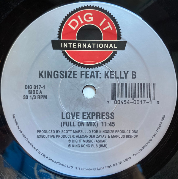 Kingsize - Love Express | Dig It International (DIG 017-1) - main
