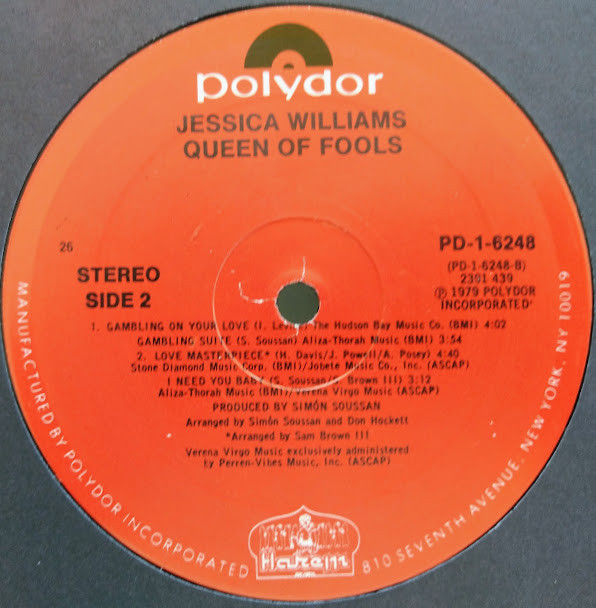 Jessica Williams - Queen Of Fools | Polydor (PD-1-6248) - 4