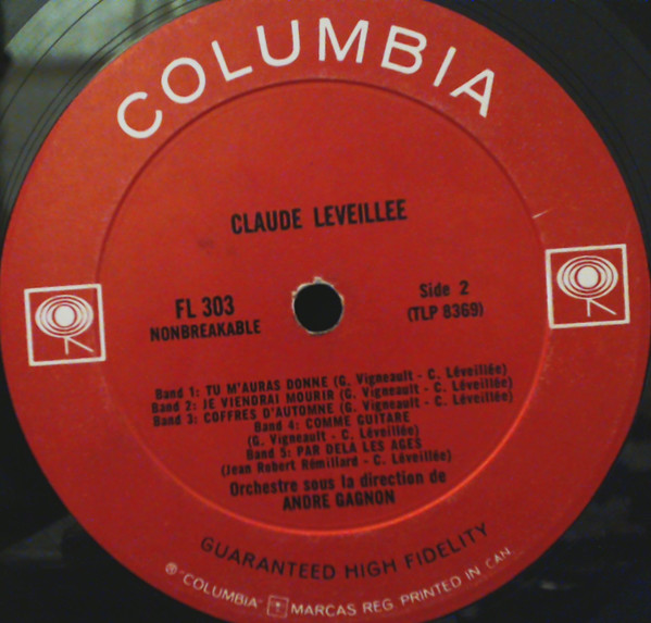 Claude Léveillée - Claude Léveillée | Columbia (FL-303) - 4