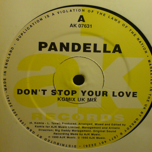 Pandella - Don't Stop Your Love | AK Records (AK 07631) - main