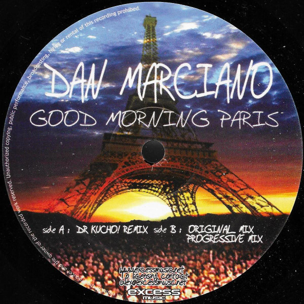 Dan Marciano - Good Morning Paris | Escape Records (ESC 02) - 2